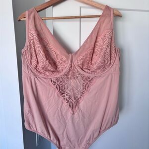 Pink Lace Bodysuit - Penningtons